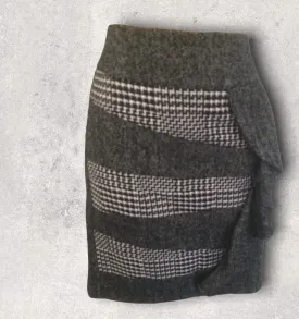 Steilmann Womens Black & White Wool Blend Pencil Skirt UK 12 US 8 EU 40 - BNWT