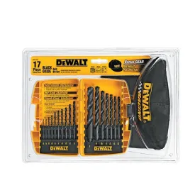 17pc Black Oxide Drill Bit Set