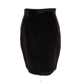 Chantal Thomass Black Velvet Pencil Skirt