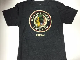 Chicago Blackhawks CCM Vintage Gray Men's Shirt