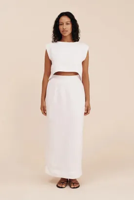 EMMA PENCIL SKIRT IVORY