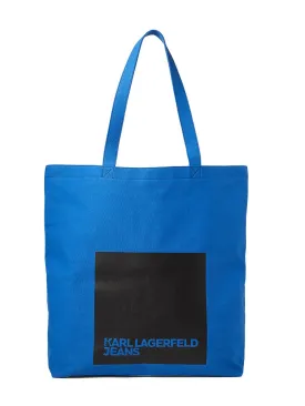 KARL LAGERFELD JEANS tote bag, blue