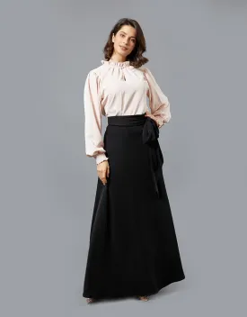 Lustrous A Line Skirt