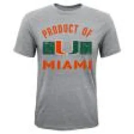 Product of Miami Hurricanes Youth Gen2 Gray Logo Shirt