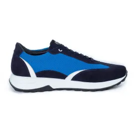 SUEDE AND TEXTILE RUNNER SNEAKERS