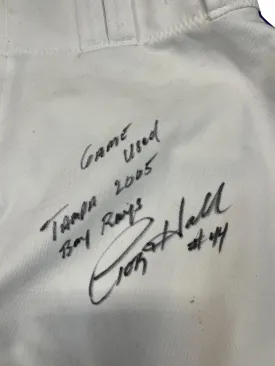 Toby Hall Autographed Games Used Tampa Bay Rays Pants - Player's Closet Project